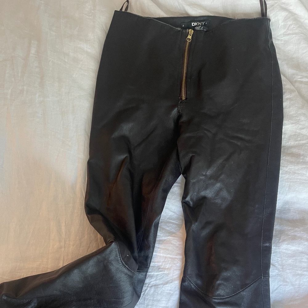 Vintage Brown 100% Leather pants
